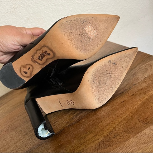 Tory Burch Penelope Womens Black Leather Ankle Boots Size 7 M - Picture 8 of 15